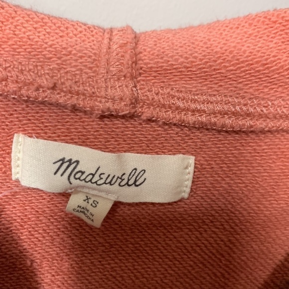 Madewell Quarter Zip Hoodie Sweatshirt - Picture 6 of 7